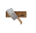 Cutelo Profissional Aço Manganes com Furo 7" Cabo Madeira - Bestfer
