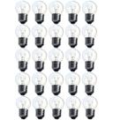 CX 25 Lâmpada Mini Bolinha Clara 7w Incandescente E-27 220v CX 25 Lâmpada Mini Bolinha Clara 7w Incandescente E-27 220v