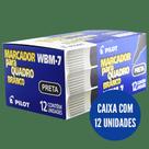 CX Caneta quadro branco recarregável preto WBM-7 c/12 Pilot