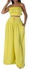 D1106-Conjunto Festa Evento Luxo Top Cropped Faixa Pantalona Jl498