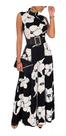 D1502-Macacão Feminino Longo Pantalona Floral Gola Alta Luxo 290r D1502-Macacão Feminino Longo Pantalona Floral Gola Alta Luxo 290r