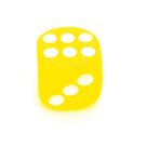 Dado Amarelo 6 Lados 1mm Orixás Umbanda Erês Oxum Iansa Un