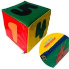 Dado Cubo Espumado Grande De Números Jogo Em Bagum 20x20cm