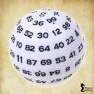 Dado D100 Branco - RPG