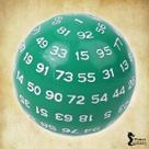 Dado D100 Verde - RPG