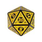Dado D20 Runas Alto Relevo - RPG