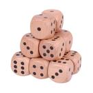 Dado De Madeira De 16mm Com 6 Lados, 12 Peças D6 Com Cantos Arredondados Para Jogos De Tabuleiro,