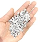 Dados de 5 mm, mini de 6 lados para jogos de tabuleiro, 100 peças brancas