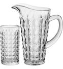 DALIA JG JARRA/COPOS 25x21x13cm 1,3L/300ml CRISTAL ECO TRANSP 7PÇ DALIA JG JARRA/COPOS 25x21x13cm 1,3L/300ml CRISTAL ECO TRANSP 7PÇ
