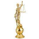 Dama Da Justiça Deusa Têmis Dourada 31cm - Enfeite Resina REF.QMH13317-25