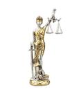Dama Da Justiça Dourado 21.5cm - Enfeite Resina Dama Da Justiça Dourado 21.5cm - Enfeite Resina