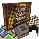 Dama, Ludo e Trilha 3 Jogos - Pais e Filhos
