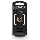 Damper Em Couro E Tag Em Metal Preto Dsmd02