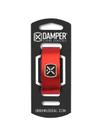 Damper Ibox Couro Legítimo Tag Metal Vermelho Metálico