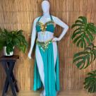 Dança do Ventre Traje Completo Cinto de Moedas Plus Size- Pronta Entrega - TB-PE-17
