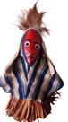 Dançarino Ancestral Dan - Vermelho - Costa do Marfim- Africa