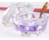 Dappen Com Tampa Cristal Vidro Nail Designer