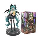 Dark Angel Hatsune Miku 19cm PVC Modelo Anime Guaxinim Diabinho Artesanal Enfeite Presente