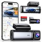 Dash Cam Affver 4K frontal e traseiro 5G WiFi GPS 64GB