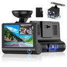 Dash Cam CHENSIVE 3 canais 1080p 4 polegadas 170 de grande angular