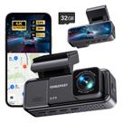 Dash Cam COOLCRAZY N7 4K - Câmera Frontal com GPS e WiFi para Carros