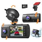 Dash Cam Gloryes 2025 3 canais frontal/traseiro/interior 2.5K
