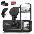Dash Cam GMAIPOP 4K+1080P WiFi - Câmera Frontal e Traseira com App e 64GB