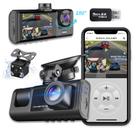 Dash Cam KAHPAN 3 canais 1080P Full HD 170 com visão noturna