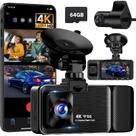 Dash Cam LECTRUS 4K frontal e traseira dentro de 3 canais K02 Pro