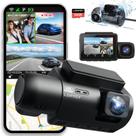 Dash Cam Lehwey 3 canais 4K 2160P+1440P+1080P para carros