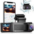Dash Cam OPVICAM V6D 4K+1080P frontal e traseira com GPS WiFi