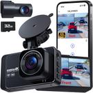 Dash Cam PGYIOO 4K frontal e 2,5K traseiro com tela IPS de 3"