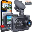 Dash Cam ROVE R2-4K DUAL frontal 4K e traseira FHD com cartão de 128 GB