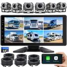 Dash Cam Seventour com tela sensível ao toque de 10,33" e 6 canais, WiFi Dash Cam Seventour com tela sensível ao toque de 10,33" e 6 canais, WiFi