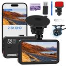 Dash Cam ssontong WiFi frontal e traseiro 2.5K com cartão de 64GB