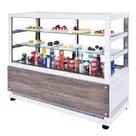 DBR1.40 - Vitrine Refrigerada para bolos e doces 1,40m Branca - 220V - Omega