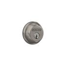 Deadbolt Schlage B60 N 619 com chave de 1 lado em níquel acetinado