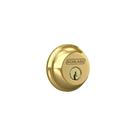 Deadbolt Schlage B60N505 com chave de 1 lado em latão brilhante