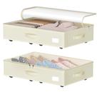 Debaixo da cama, rodas EE-RoomWorld Beige de 14 cm de altura