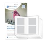 Decalque anticolisão quadrado WindowAlert Classic de 4 folhas