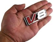 Decalque de carro V8 Emblem 3D e placa de identificação para todos os caminhões