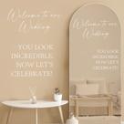 Decalque de espelho de casamento Watersay Welcome to Our Wedding (2 unidades)
