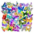 Decalque de grafite impermeável em vinil Butterfly Stickers (50 unidades)