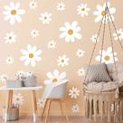 Decalque de parede Adesivo TaoBary Daisy Flower para decoração de casa
