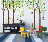 Decalque de Parede ANBER - Árvore Gigante da Selva para Quarto Infantil