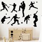 Decalque de parede de vinil WOYINIS Baseball Player 30x91 cm