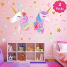 Decalque de parede KeLay Fs Unicorn para meninas, crianças, festa no quarto Decalque de parede KeLay Fs Unicorn para meninas, crianças, festa no quarto