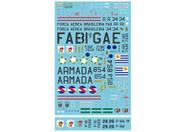 Decalque P-16 S-2E/G Tracker FAB 1/48 - FCM 48042