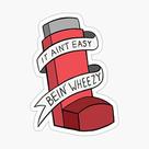 Decalques adesivos It Ain't Easy Bein' Wheezy (vermelhos) para automóveis, paredes, laptops, celulares e caminhões Decalques adesivos It Ain't Easy Bein' Wheezy (vermelhos) para automóveis, paredes, laptops, celulares e caminhões