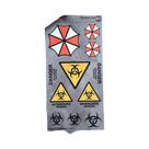Decalques De Aviso De Radiação Nuclear, Adesivos Refletivos Do Resident Evil Umbrella Para